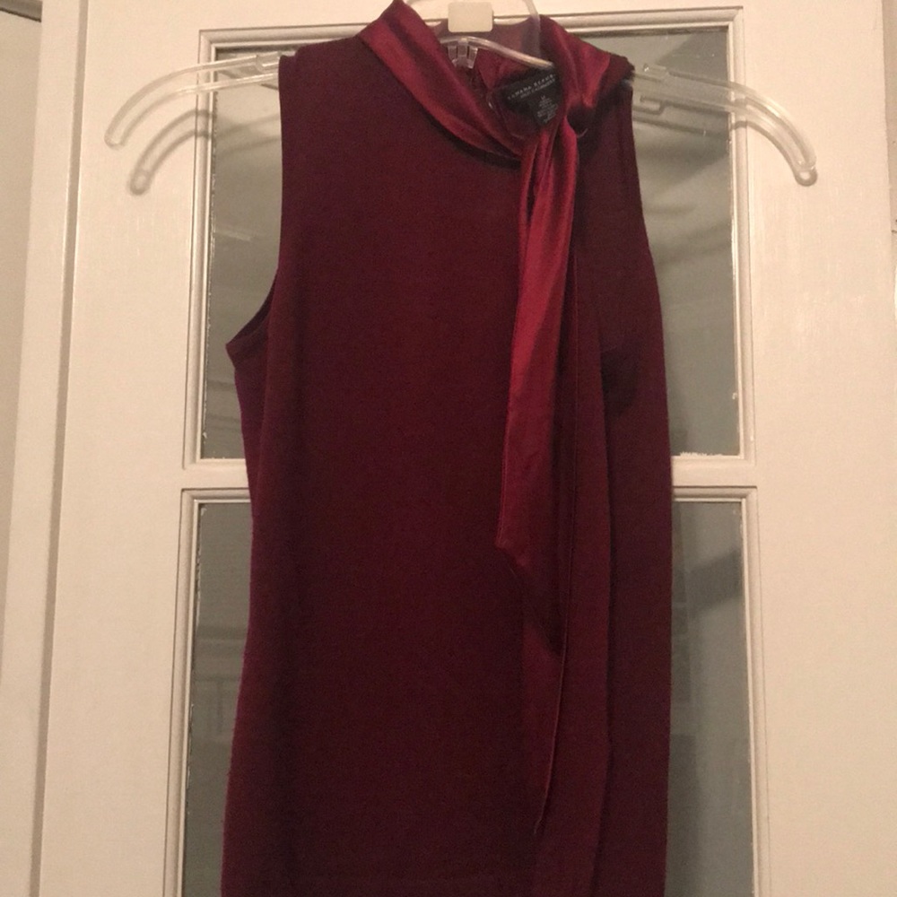 Banana Republic Burgundy Sleeveless Top